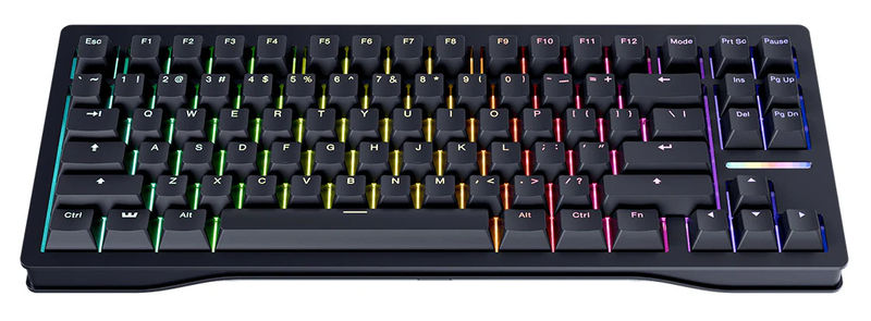 Wooting 80HE Magnetic 75% Hotswap RGB Keyboard - Top Material:Zinc Alloy - Color:White