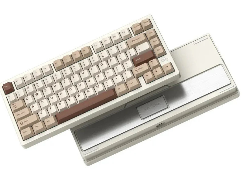 Womier RD75 Pro Aluminum 75% Hotswap Wireless Keyboard - Color:Beige
