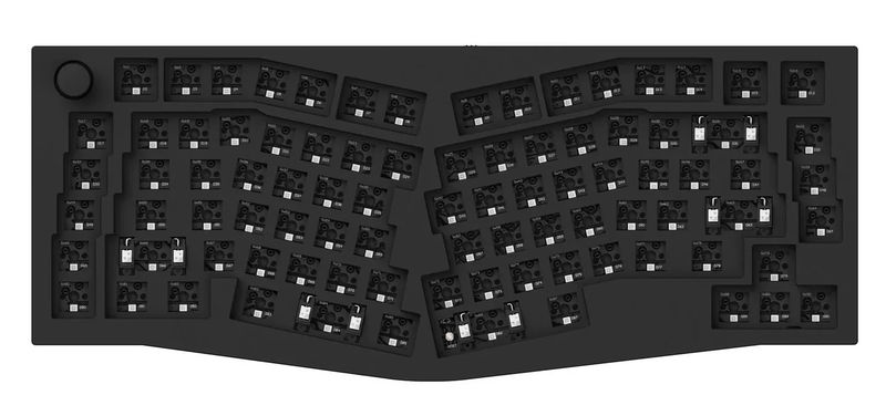 Keychron Q10 w/ Knob Aluminum 75% Alice Layout Hotswap RGB Keyboard - Color:Black
