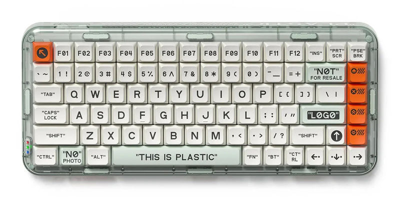 MelGeek Mojo84 Plastic Original 75% RGB LED Mechanical Keyboard - Switch:Kailh BOX Brown