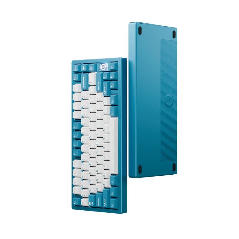 Chilkey ND75 1.6mm Non- Flex Cut PCB Aluminum 75% Wireless Hotswap Mechanical Keyboard - Color:Mountain Blue