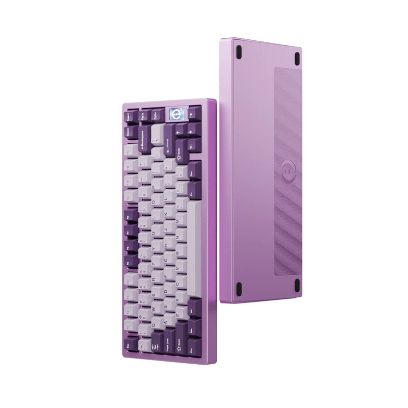 Chilkey ND75 1.2mm Flex Cut PCB Aluminum 75% Wireless Hotswap Mechanical Keyboard - Color:Elegant Purple