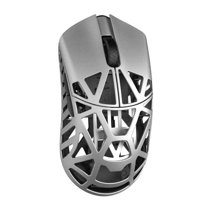 MK x WLMOUSE Beast X 8K Wireless Mouse - Color:Silver - Switch Type:Omron Optical
