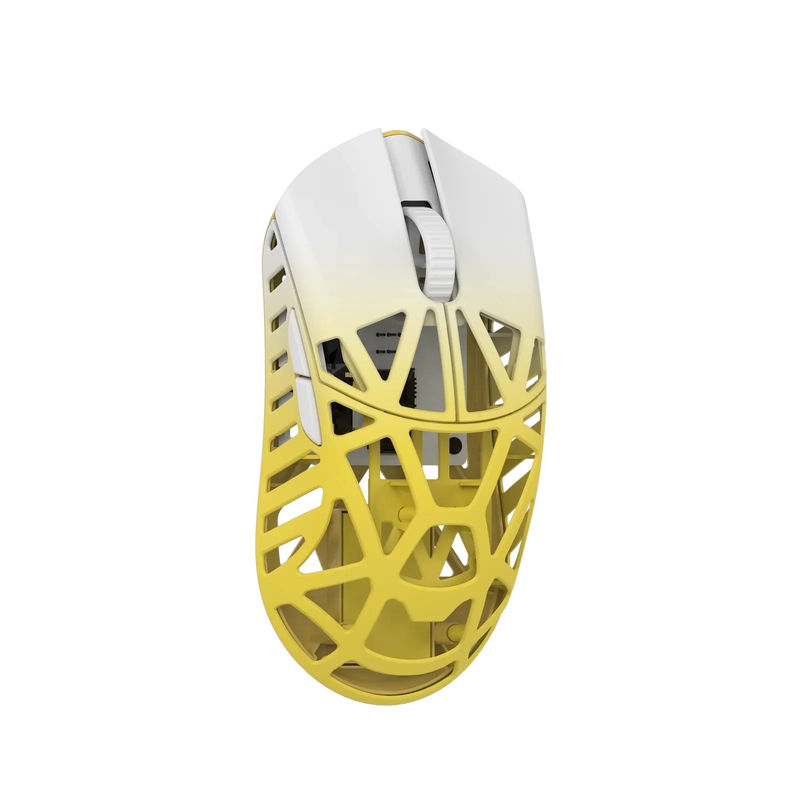 MK x WLMOUSE Beast X Mini Wireless 8K Mouse - Color:White & Yellow