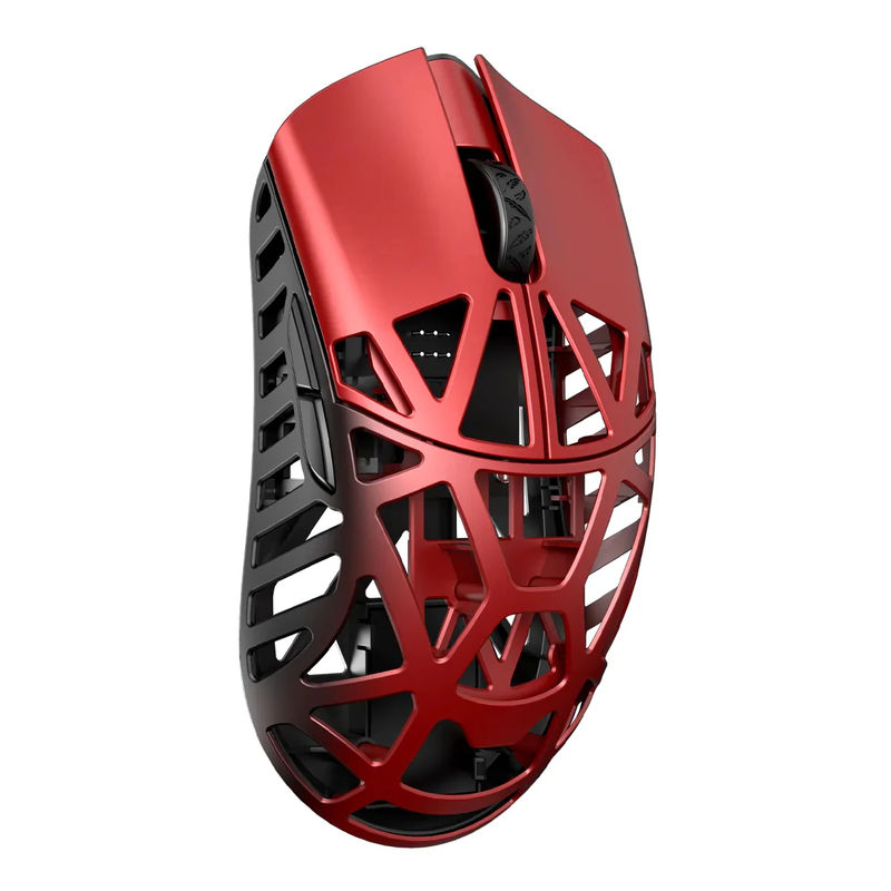 MK x WLMOUSE Beast X Max Wireless 8K Mouse - Color:Black & Red - Switch Type:Omron Optical