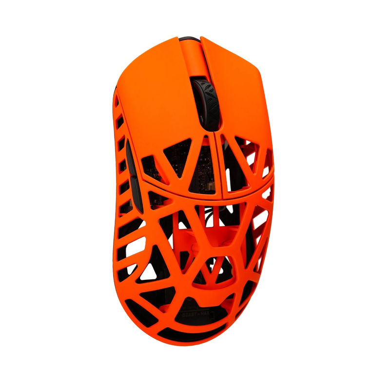 MK x WLMOUSE Beast X Max Wireless 8K Mouse - Color:Fire Orange - Switch Type:Omron Optical