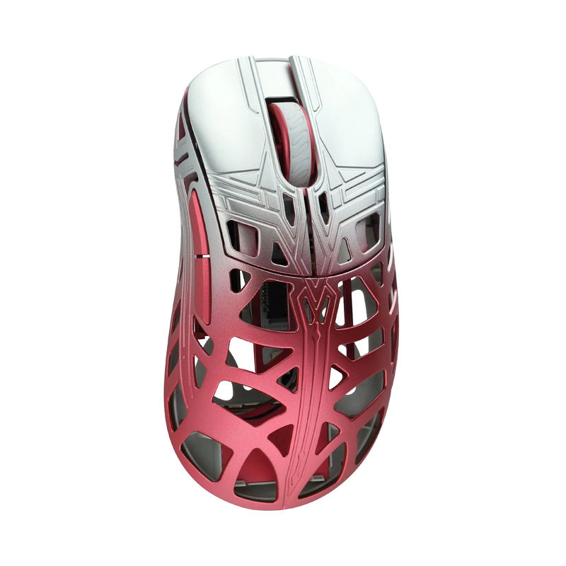 MK x WLMOUSE Sword X Wireless 8K Mouse - Color:Ruby - Switch Type:TTC Nihil Transparent Black Dot