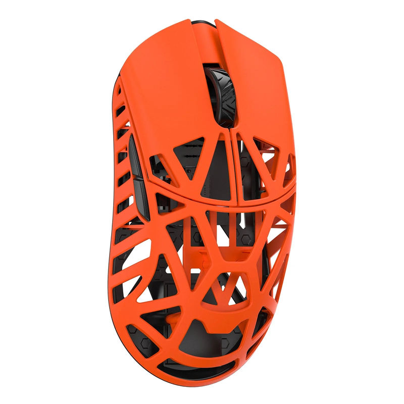 MK x WLMOUSE Beast X Pro Wireless 8K Mouse - Color:Fire Orange - Switch Type:Omron Optical - Edition:Side Slits