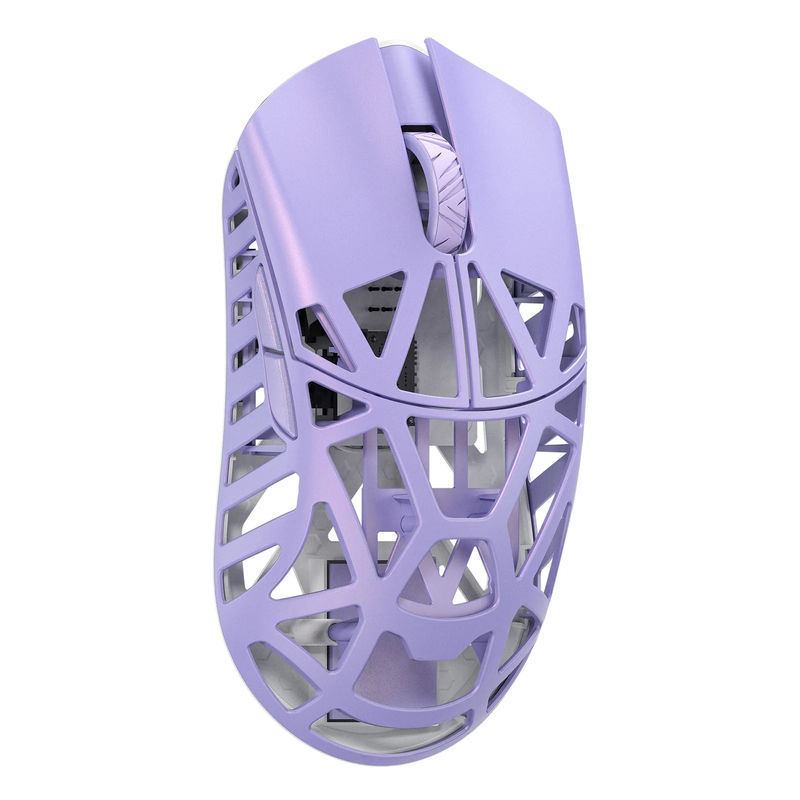 MK x WLMOUSE Beast X Pro Wireless 8K Mouse - Color:Soft Lilac - Switch Type:Omron Optical - Edition:Side Slits