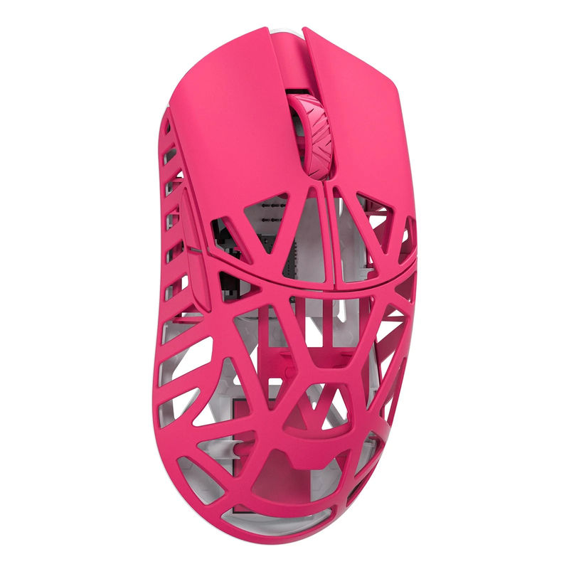 MK x WLMOUSE Beast X Pro Wireless 8K Mouse - Color:Neon Rose - Switch Type:Omron Optical - Edition:Side Slits