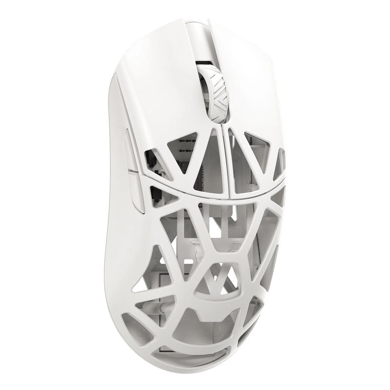 MK x WLMOUSE Beast X Pro Wireless 8K Mouse - Color:White - Switch Type:Omron Optical - Edition:Solid Sides