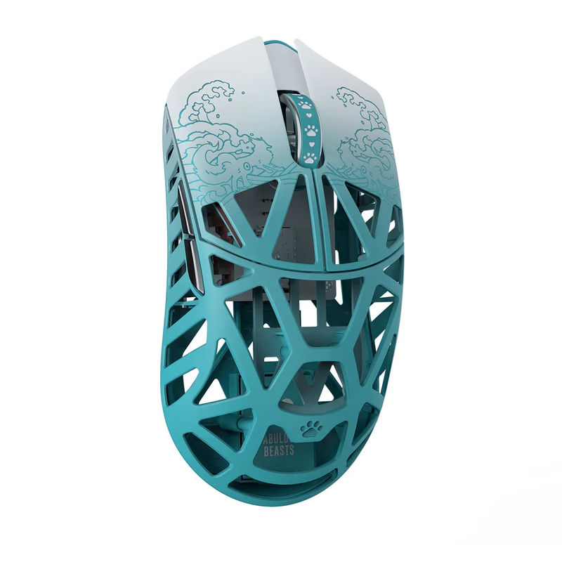 WLMOUSE Fabulous Beasts X Wireless 8K Mouse - Color:White & Blue