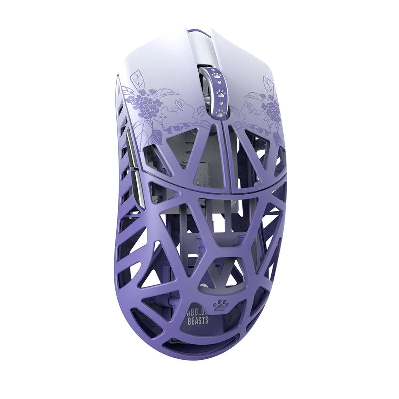 WLMOUSE Fabulous Beasts X Wireless 8K Mouse - Color:White & Purple