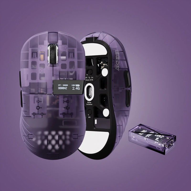 Chilkey Glacier LW 8K M Wireless Mouse - Color:Mystique