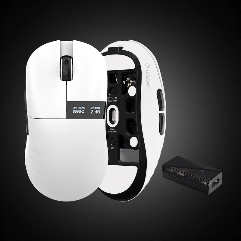 Chilkey Glacier LW 8K M Wireless Mouse - Color:White