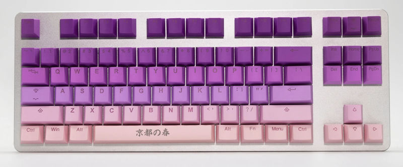 Tai-Hao Spring in Kyoto 143 Key Cubic Profile Double Shot PBT Backlit Keycap Set