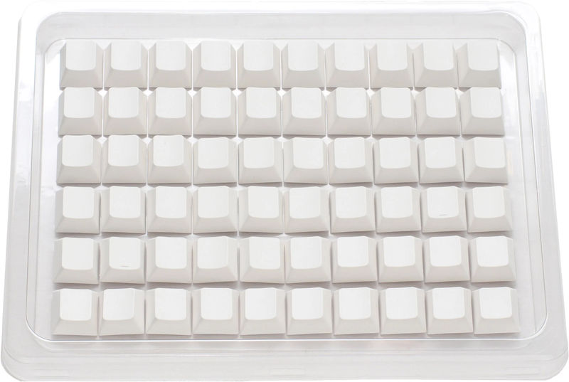 Ducky White Blank 132 Key Cherry Profile PBT Keycap Set
