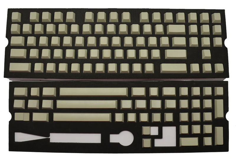 Gateron Tan Blank 120 Key Gateron Profile PBT Keycap Set
