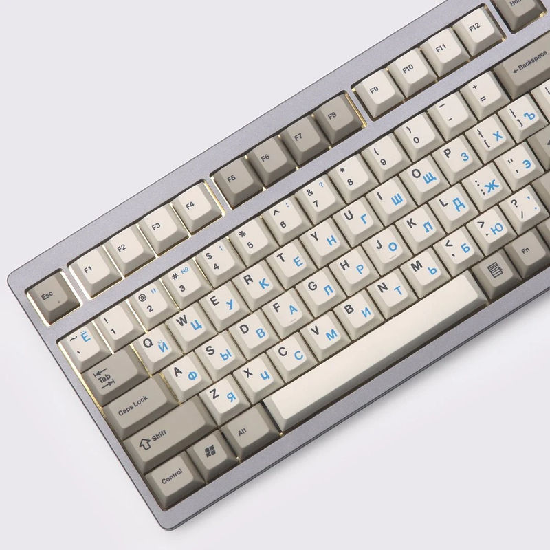 EnjoyPBT Blue Russian 117 Key Cherry Profile Dye Sub PBT Keycap Set