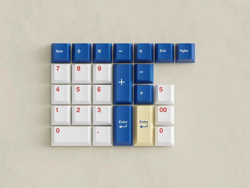 Key Kobo Moon Rabbit Double Shot ABS Keycap Set - Kit:Numpad