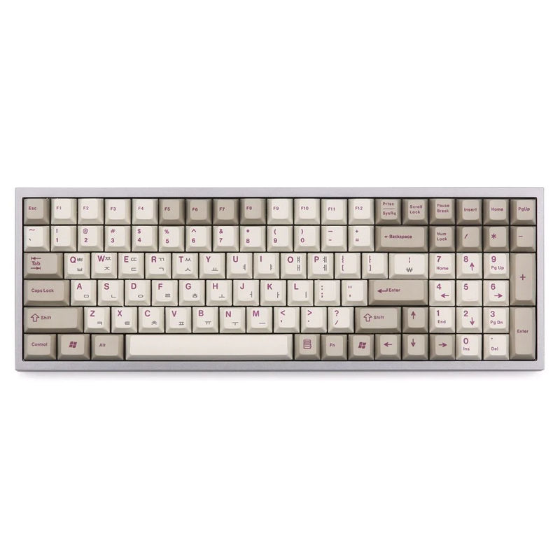 EnjoyPBT Purple Korean 117 Key Cherry Profile Dye Sub PBT Keycap Set