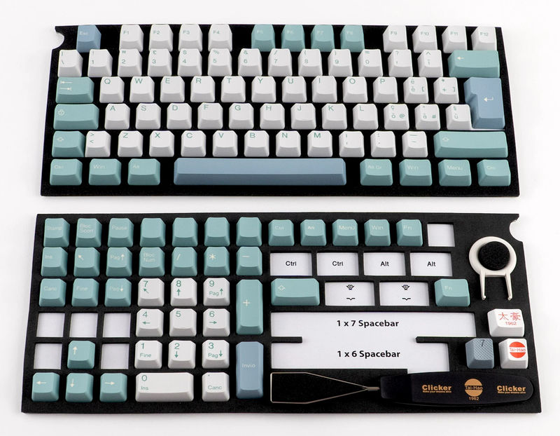 Tai-Hao Hygge Italian ISO 116 Key OEM Profile PBT Double Shot Keycap Set