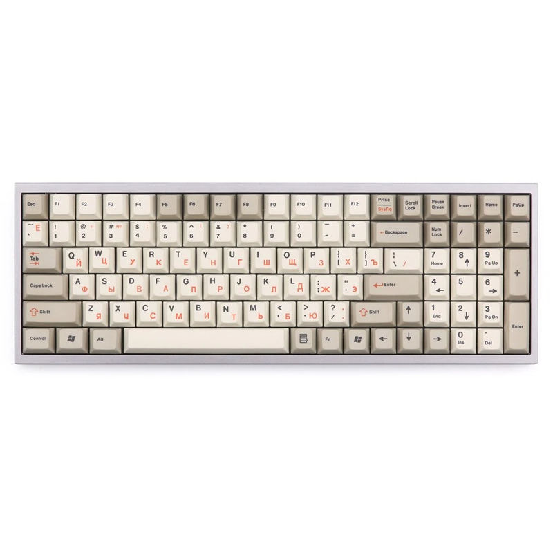 EnjoyPBT Orange Russian 117 Key Cherry Profile Dye Sub PBT Keycap Set