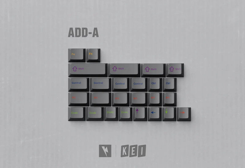 Key Kobo COL Double Shot ABS Keycap Set - Kit:Add On-A