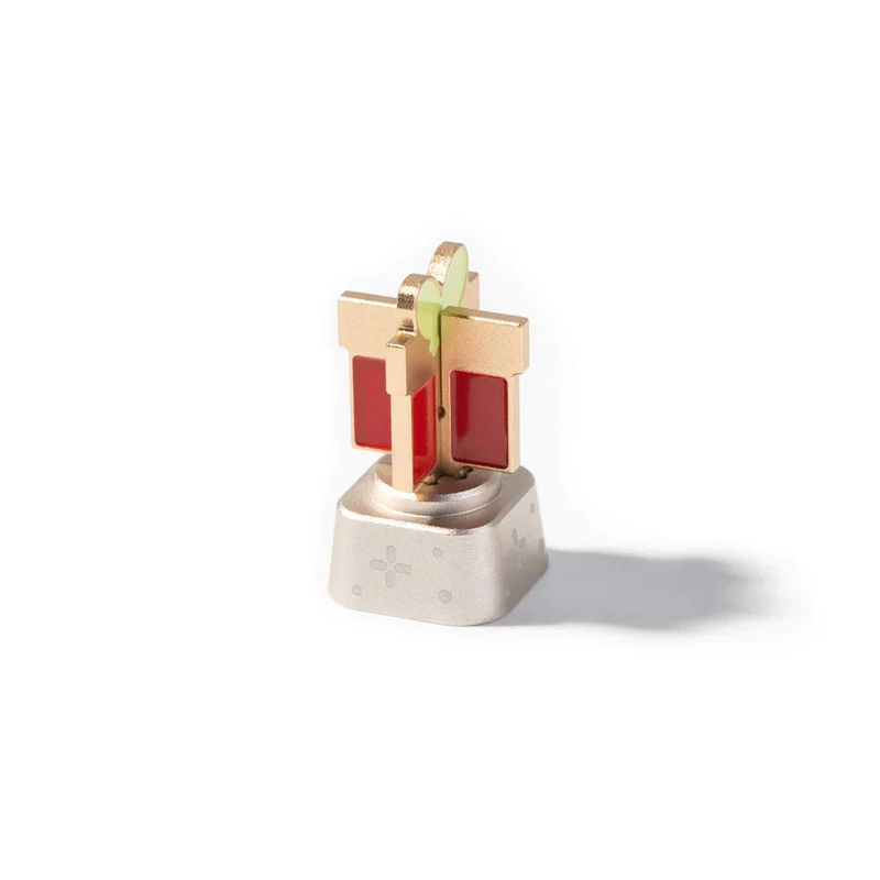 Keychron Christmas Aluminum Alloy Artisan Keycap - Artisan Shape:Christmas Gift Box