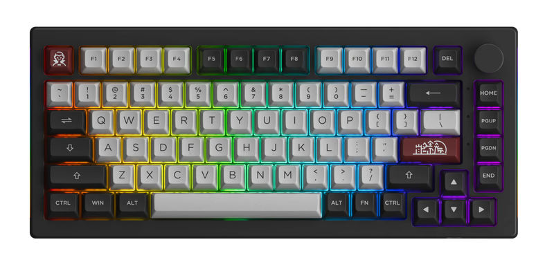 Akko 5075B Plus 75% Hotswap Wireless RGB Keyboard - Color:Dracula Castle - Switch:Akko Creamy Blue Pro V3