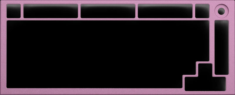 Glorious PC GMMK PRO 75% Aluminum Top Case - Color:Pink