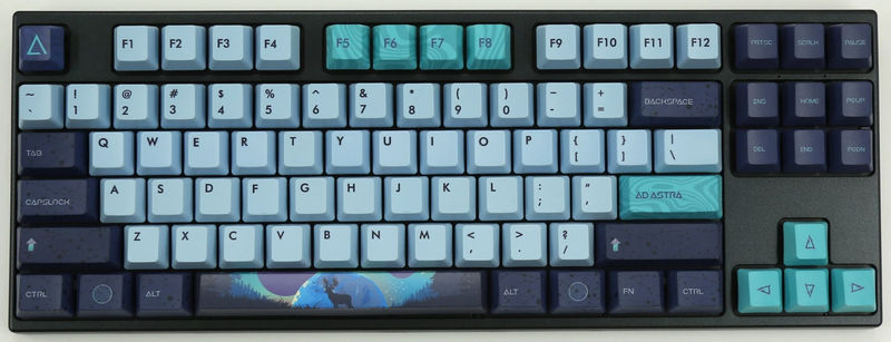 Varmilo VPE87 Aurora TKL Hotswap Triple Mode White LED Mechanical Keyboard - Switch:Cherry MX Brown