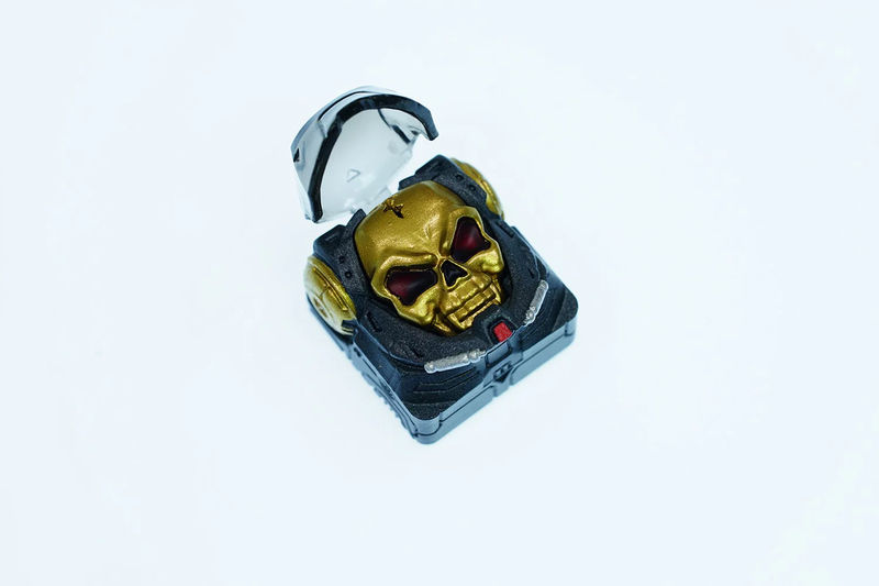 Hot Keys Project HKP Astronskull Black Gold Artisan Keycap