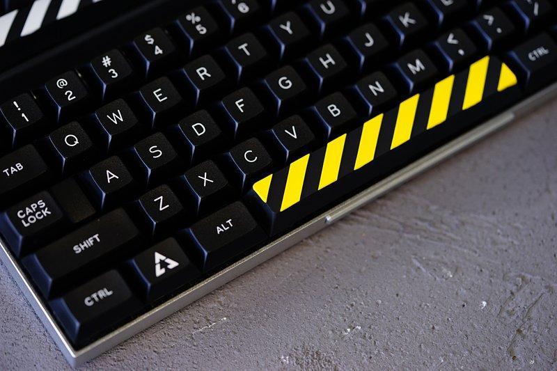 Hot Keys Project HKP Caution Bar Warning Spacebar Artisan Keycap