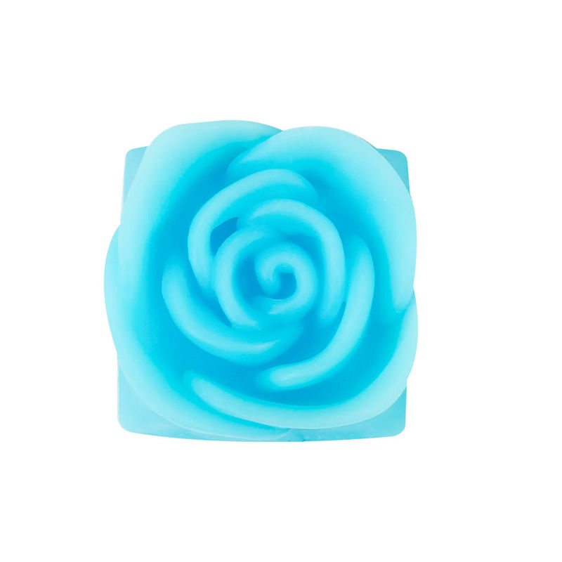 Capsmiths Rose Laser Blue 3D Printed Artisan Keycap