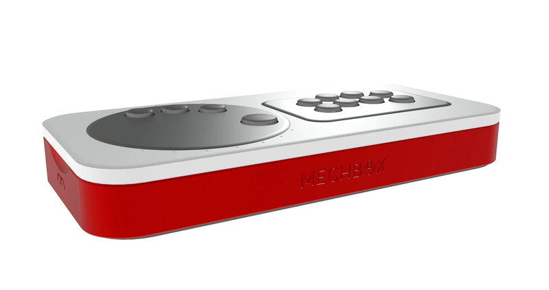 MK Mechbox Modular Fight Stick Arcade Controller - Color:Red