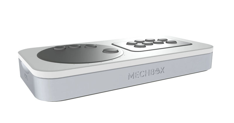 MK Mechbox Modular Fight Stick Arcade Controller - Color:Silver