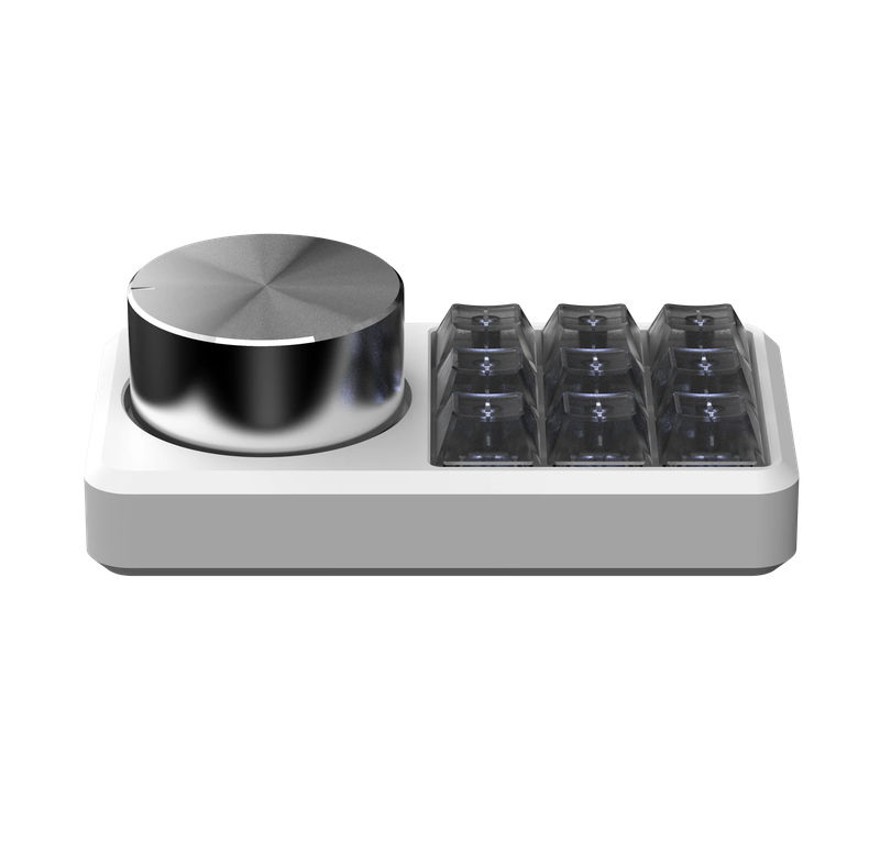 Binepad BNK9 Aluminum Hotswap Macropad - Color:White