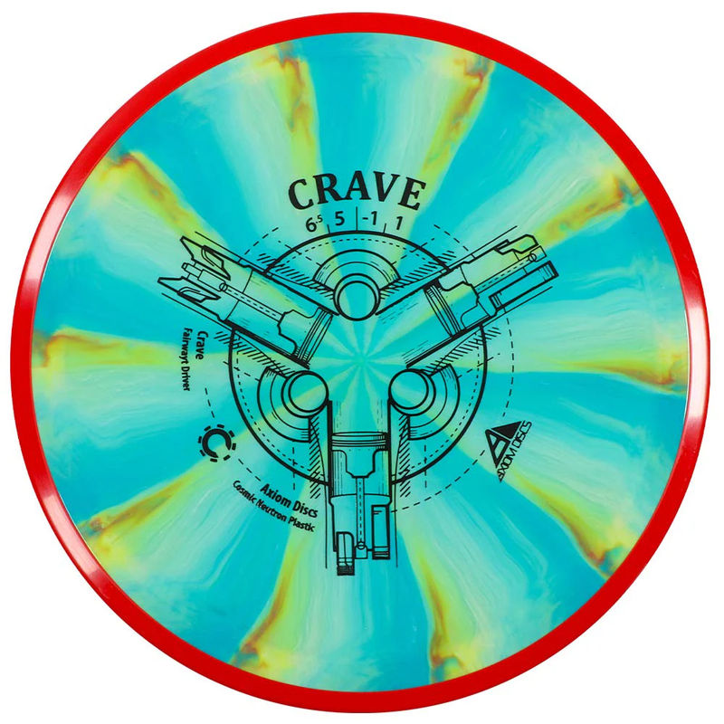 Axiom Discs Cosmic Neutron Crave Disc Golf Fairway Driver (Colors May Vary) - Stamped Weight:155-159g