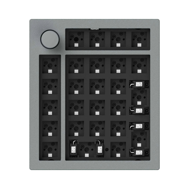 Keychron Q0 Plus Barebones Aluminum Numpad Hotswap RGB Mechanical Keyboard - Color:Grey