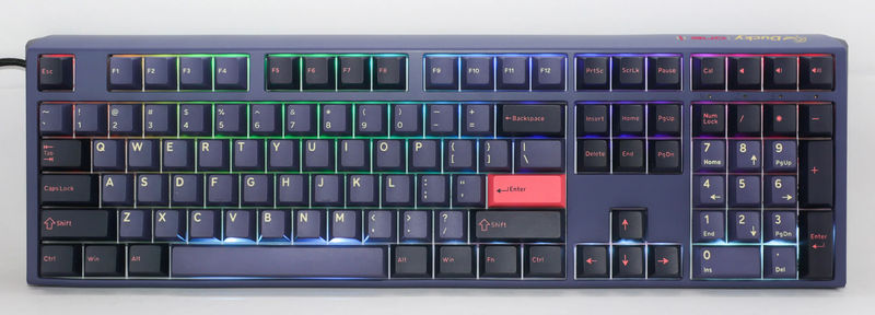 Ducky One 3 Cosmic Blue Hotswap RGB Double Shot PBT QUACK Mechanical Keyboard - Switch:Cherry MX Blue