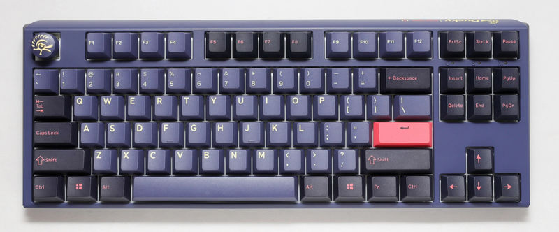 Ducky One 3 TKL Cosmic Blue Hotswap RGB Double Shot PBT QUACK Mechanical Keyboard - Switch:Cherry MX Blue