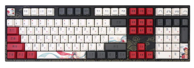 Varmilo VPM108 Beijing Opera White LED EC Mechanical Keyboard - Switch:Varmilo EC Jasmine V2