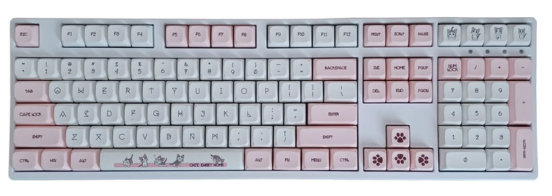 KBParadise Shorthair Cat 133 Key XDA Profile Dye Sub PBT Keycap Set