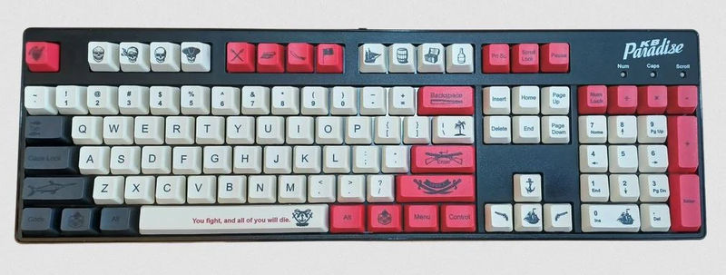 KBParadise Pirate 108 Key OEM Profile Double Shot PBT Keycap Set