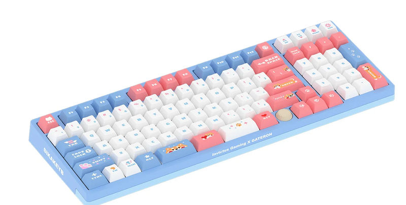 Gateron x invictus Gaming iG 98 Sweet Time 98% Hotswap Bluetooth + 2.4 GHz. RGB Mechanical Keyboard - Switch:Gateron Mini i