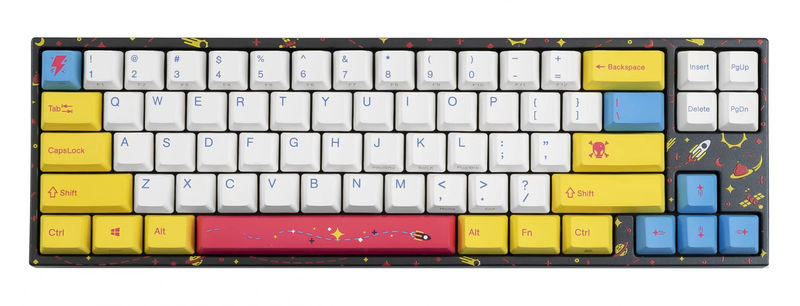 Varmilo x MK x Ducky Miya Pro Flare Star Special Edition Bluetooth Mechanical Keyboard - Switch:Kailh BOX White