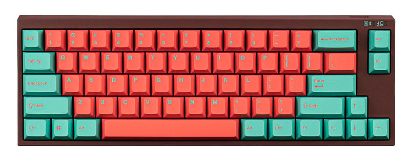 Leopold x MK FC660MBT Vapor 65% Bluetooth Double Shot PBT Mechanical Keyboard - Switch:Cherry MX Clear