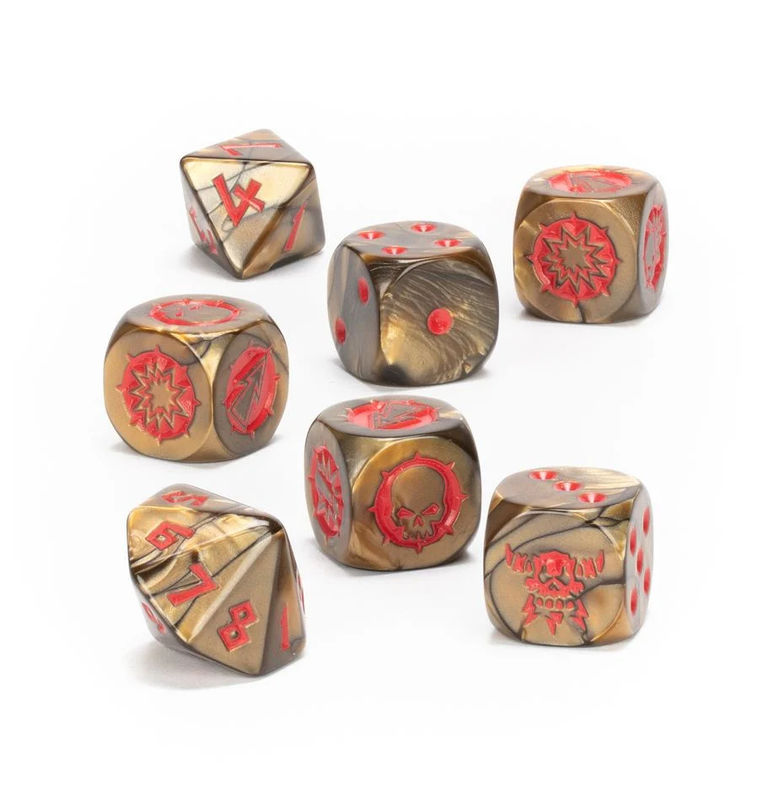Blood Bowl Chaos Dwarf Team Dice Set