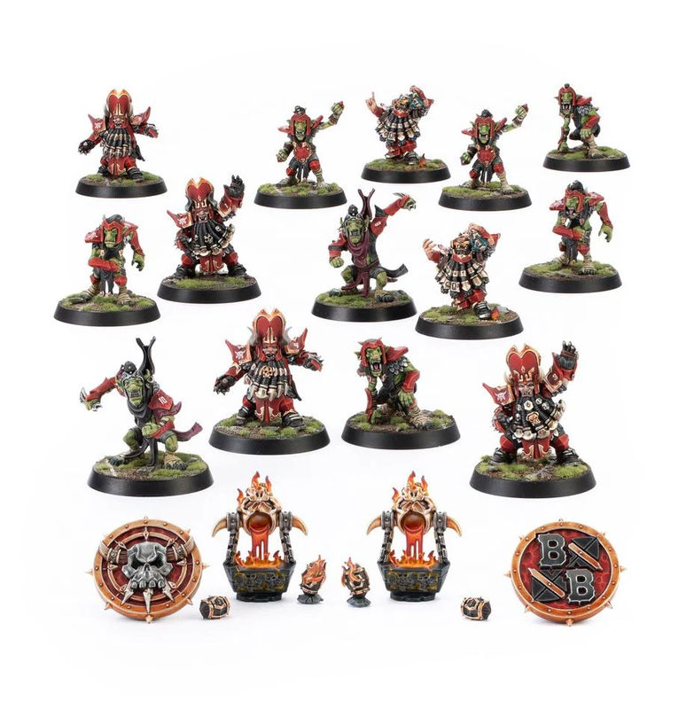 Blood Bowl Chaos Dwarf Team - The Zharr-Naggrund Ziggurats